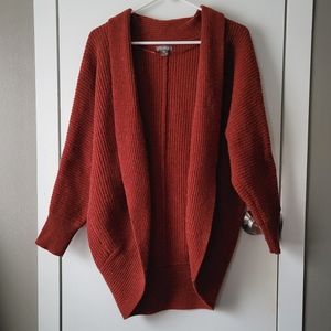 Eddie Bauer gorgeous rust sweater cardigan